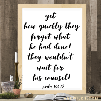 blog post image- When we forget